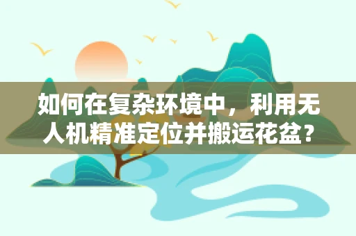 如何在复杂环境中，利用无人机精准定位并搬运花盆？
