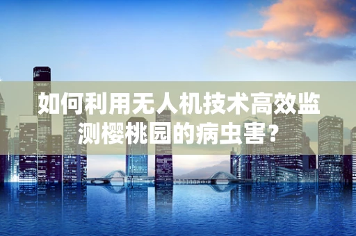 如何利用无人机技术高效监测樱桃园的病虫害？