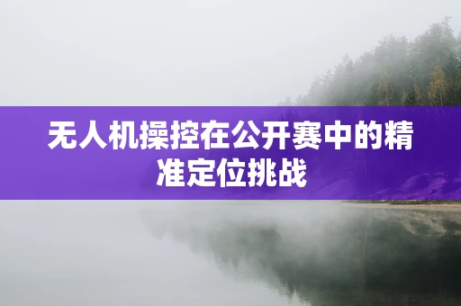 无人机操控在公开赛中的精准定位挑战