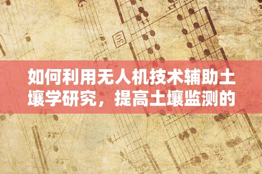 如何利用无人机技术辅助土壤学研究，提高土壤监测的精准度？