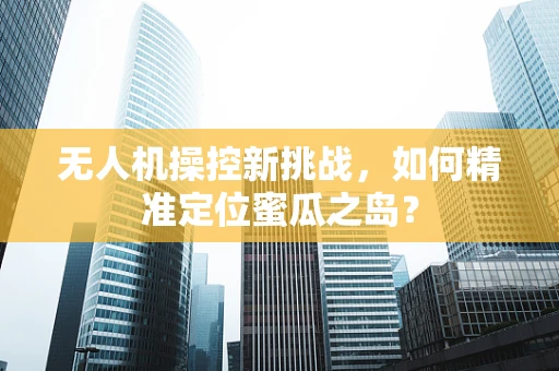 无人机操控新挑战，如何精准定位蜜瓜之岛？