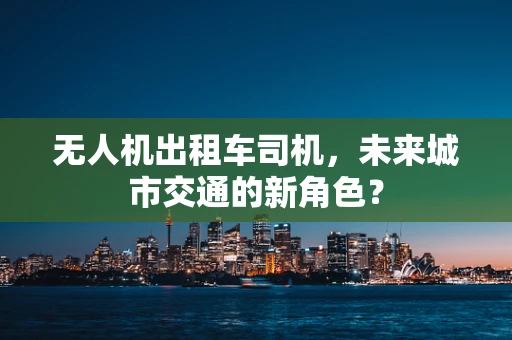 无人机出租车司机，未来城市交通的新角色？