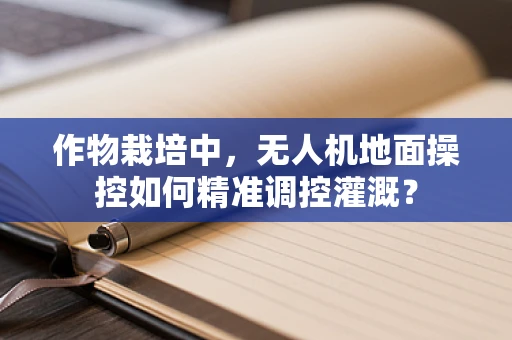 作物栽培中，无人机地面操控如何精准调控灌溉？