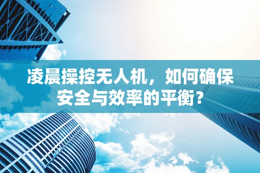 凌晨操控无人机，如何确保安全与效率的平衡？