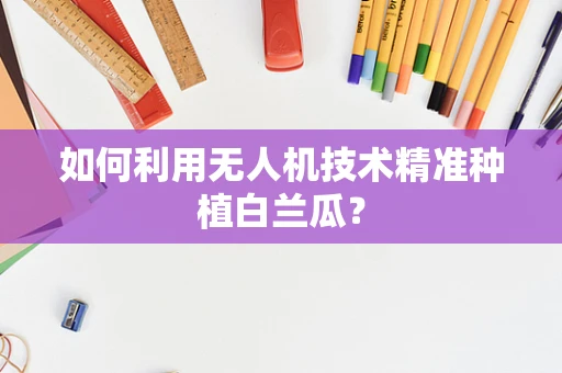 如何利用无人机技术精准种植白兰瓜？