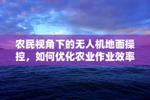 农民视角下的无人机地面操控，如何优化农业作业效率？