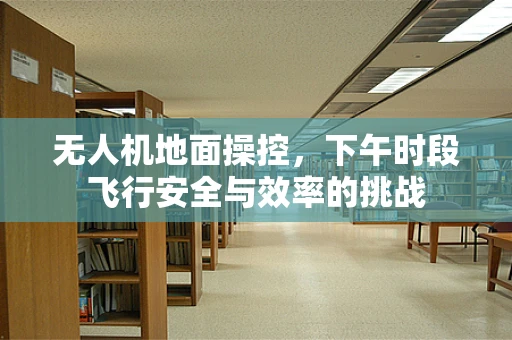 无人机地面操控，下午时段飞行安全与效率的挑战