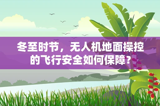 冬至时节，无人机地面操控的飞行安全如何保障？
