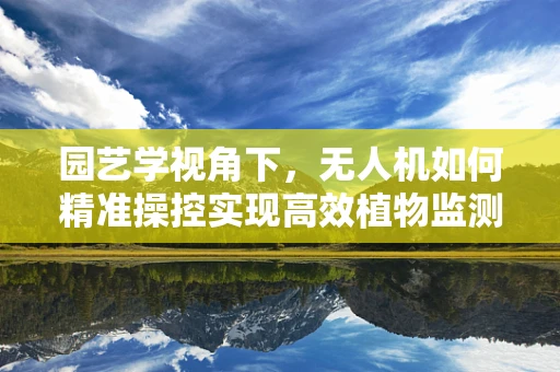 园艺学视角下，无人机如何精准操控实现高效植物监测？