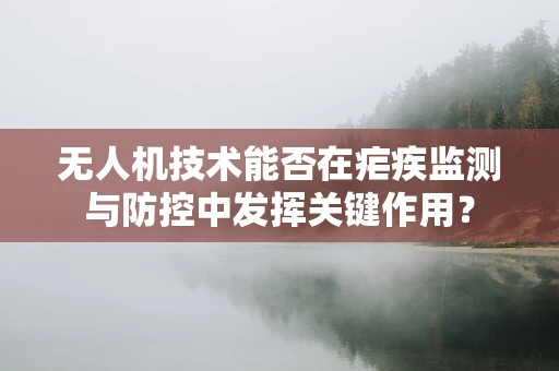 无人机技术能否在疟疾监测与防控中发挥关键作用？