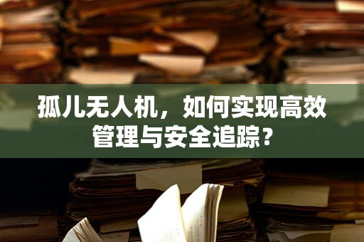 孤儿无人机，如何实现高效管理与安全追踪？