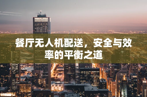 餐厅无人机配送，安全与效率的平衡之道