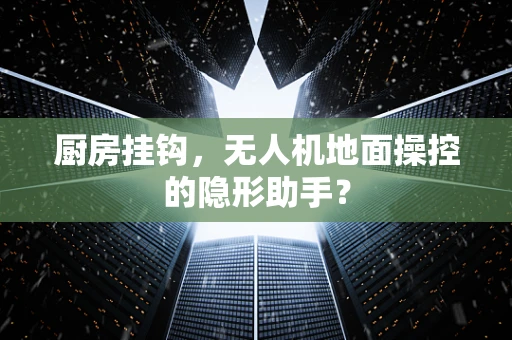 厨房挂钩，无人机地面操控的隐形助手？