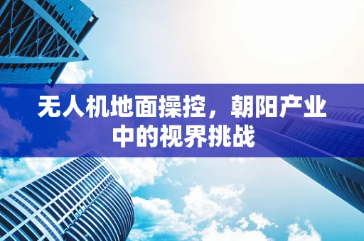 无人机地面操控，朝阳产业中的视界挑战