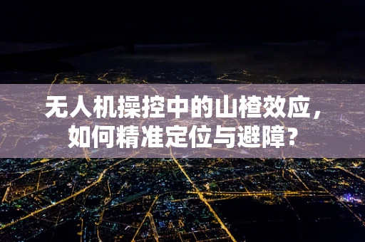 无人机操控中的山楂效应，如何精准定位与避障？