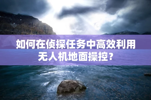 如何在侦探任务中高效利用无人机地面操控？