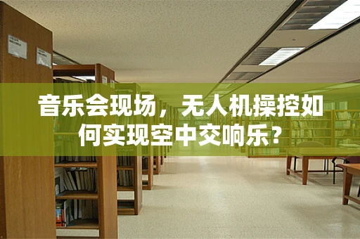 音乐会现场，无人机操控如何实现空中交响乐？