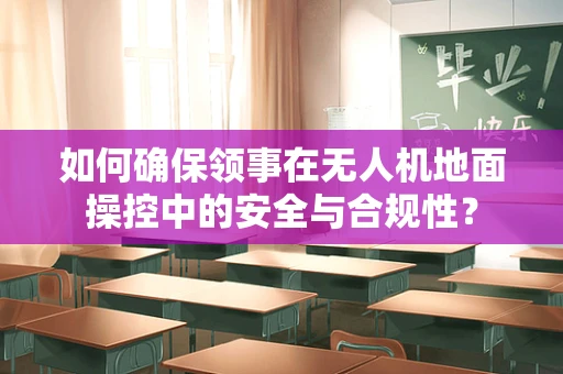 如何确保领事在无人机地面操控中的安全与合规性？