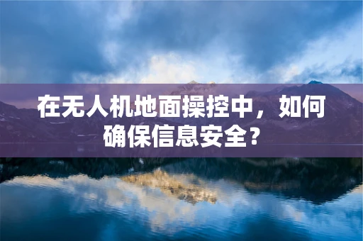 在无人机地面操控中，如何确保信息安全？