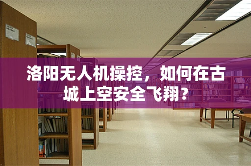 洛阳无人机操控，如何在古城上空安全飞翔？