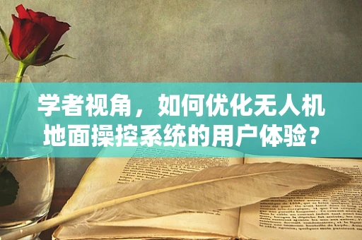学者视角，如何优化无人机地面操控系统的用户体验？