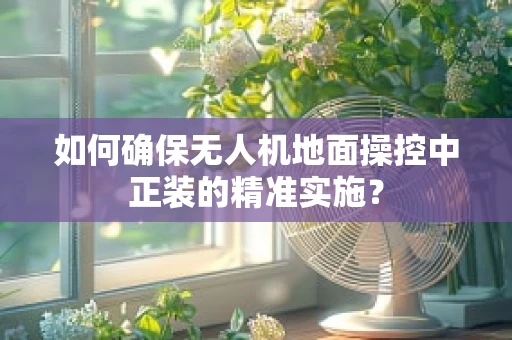 如何确保无人机地面操控中正装的精准实施？