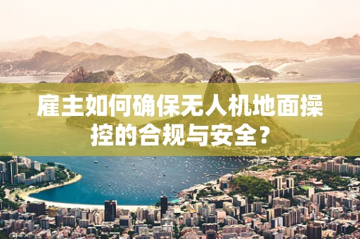 雇主如何确保无人机地面操控的合规与安全？