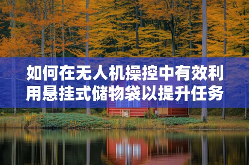 如何在无人机操控中有效利用悬挂式储物袋以提升任务效率？