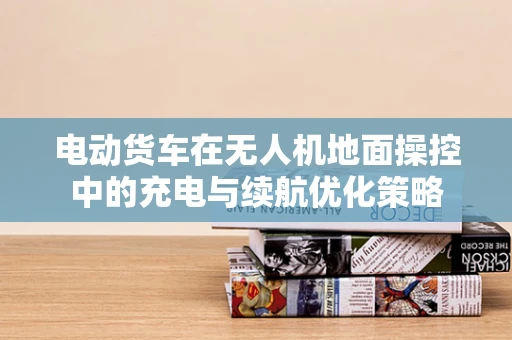 电动货车在无人机地面操控中的充电与续航优化策略