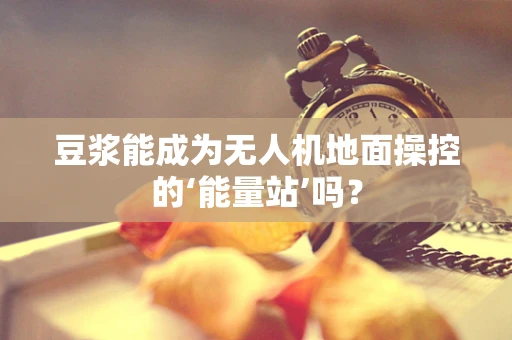 豆浆能成为无人机地面操控的‘能量站’吗？