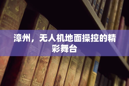 漳州，无人机地面操控的精彩舞台