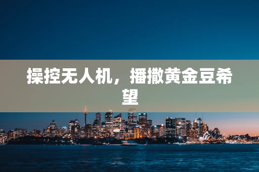 操控无人机，播撒黄金豆希望