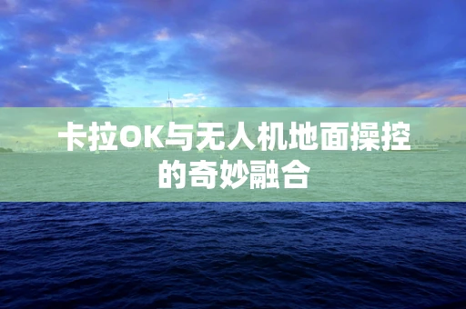 卡拉OK与无人机地面操控的奇妙融合
