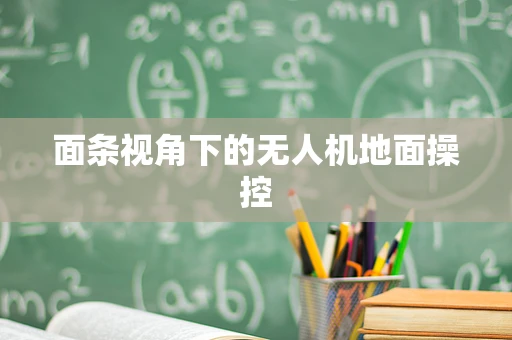 面条视角下的无人机地面操控