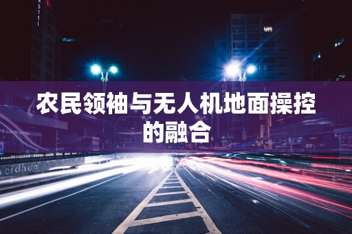 农民领袖与无人机地面操控的融合
