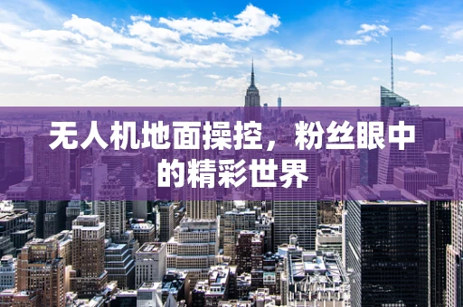 无人机地面操控，粉丝眼中的精彩世界