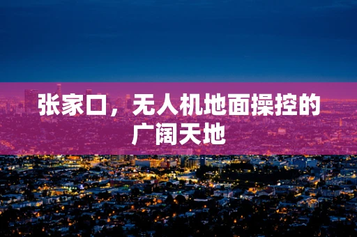 张家口，无人机地面操控的广阔天地