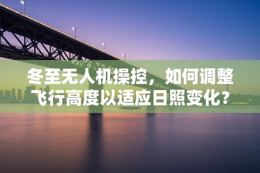 冬至无人机操控，如何调整飞行高度以适应日照变化？