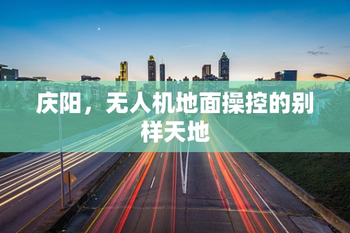 庆阳，无人机地面操控的别样天地