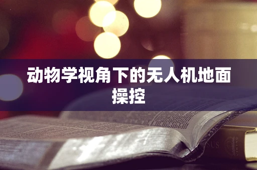 动物学视角下的无人机地面操控