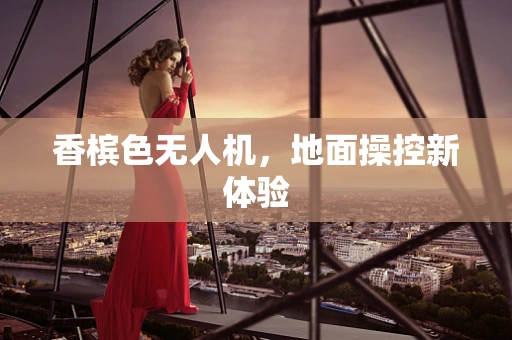 香槟色无人机，地面操控新体验