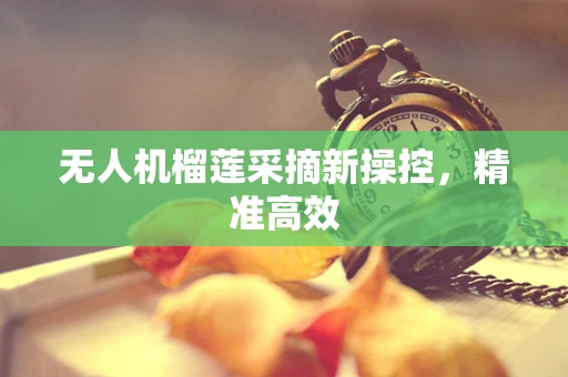 无人机榴莲采摘新操控，精准高效
