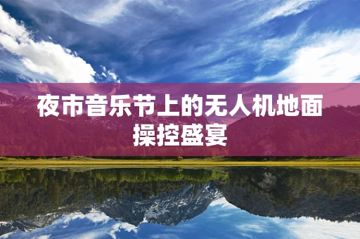 夜市音乐节上的无人机地面操控盛宴