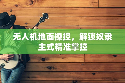 无人机地面操控，解锁奴隶主式精准掌控