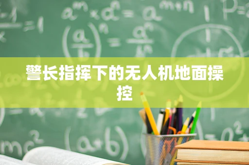 警长指挥下的无人机地面操控