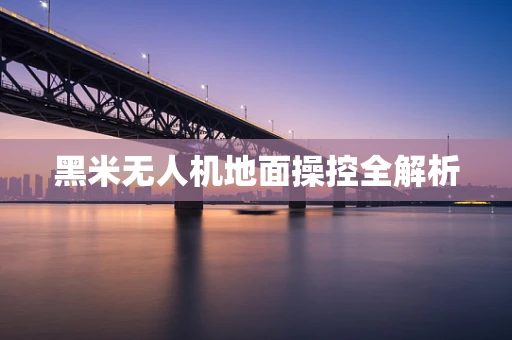 黑米无人机地面操控全解析