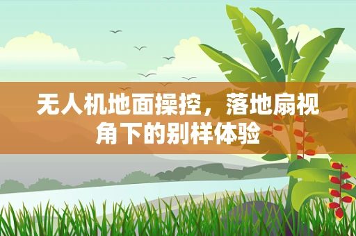 无人机地面操控，落地扇视角下的别样体验