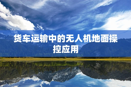货车运输中的无人机地面操控应用