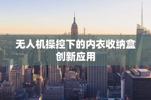无人机操控下的内衣收纳盒创新应用