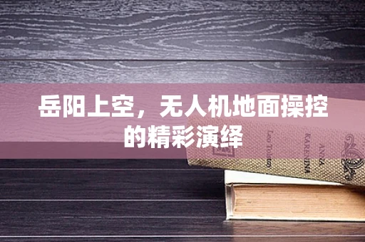 岳阳上空，无人机地面操控的精彩演绎